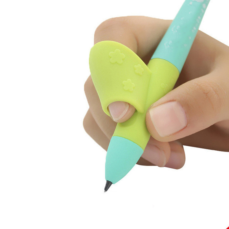 1/3Pcs Pencils Grasps Orthodontic Handle Right Hand Children Learn Holding Pen And Writing Posture Correction Pencil Grip Loops