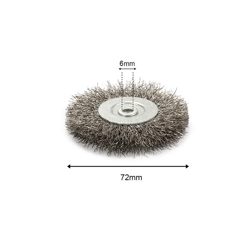 3 tuuman 6mm tuuman ruostumaton teräslanka harja penkkihiomakoneeseen hioma kiillotus puhdistus maalit työkalut hiomatyökalut osa