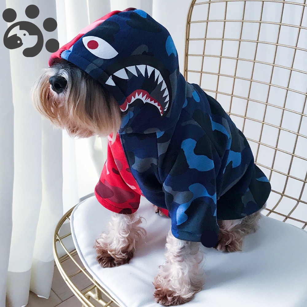Franse Bulldog Hond Hoodie Trui Grote Hond Hoodies Voor Kleine Honden Shark Kleding Winter Warme Hond Kleding Voor Katten