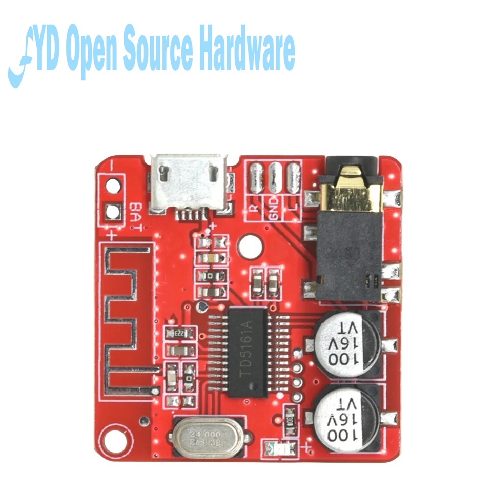 DIY für Bluetooth-Audio-Empfänger platine 4,1 0, 1 mp3 verlustfreie Decoder-Karte drahtloses Stereo-Musik modul 5,0-5V: Rot