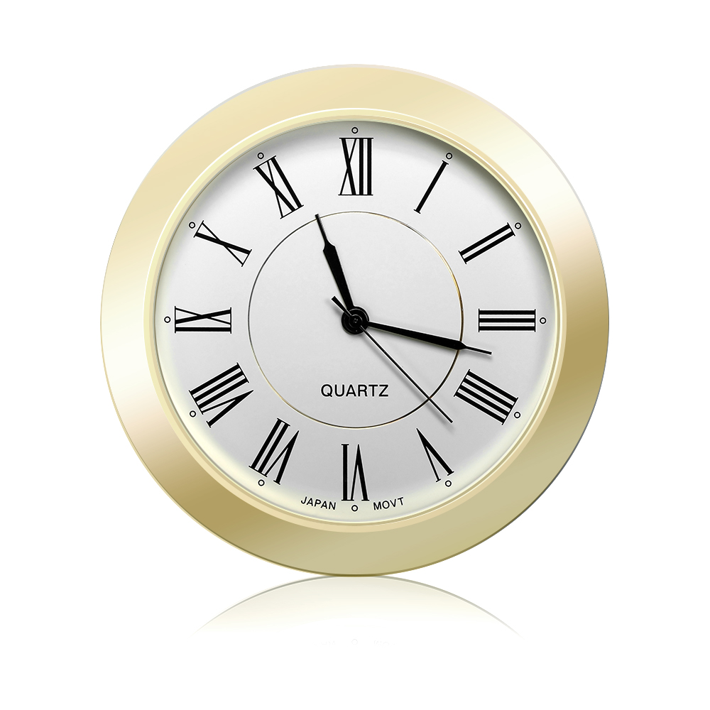 Car Ornament Electronic Meter Clock Timepiece Auto Interior Decoration Auto Sticker Watch Car-Styling Accessories: WHITE