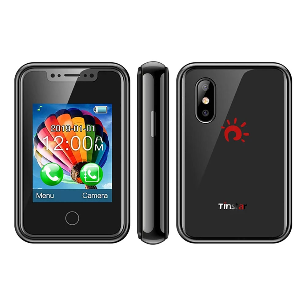 8XR Super Mini Smartphone 1,77 Zoll Touch Display 2G GSM Handy Wireless Dialer Kleines Telefon SMS Multimedia Handy: Black