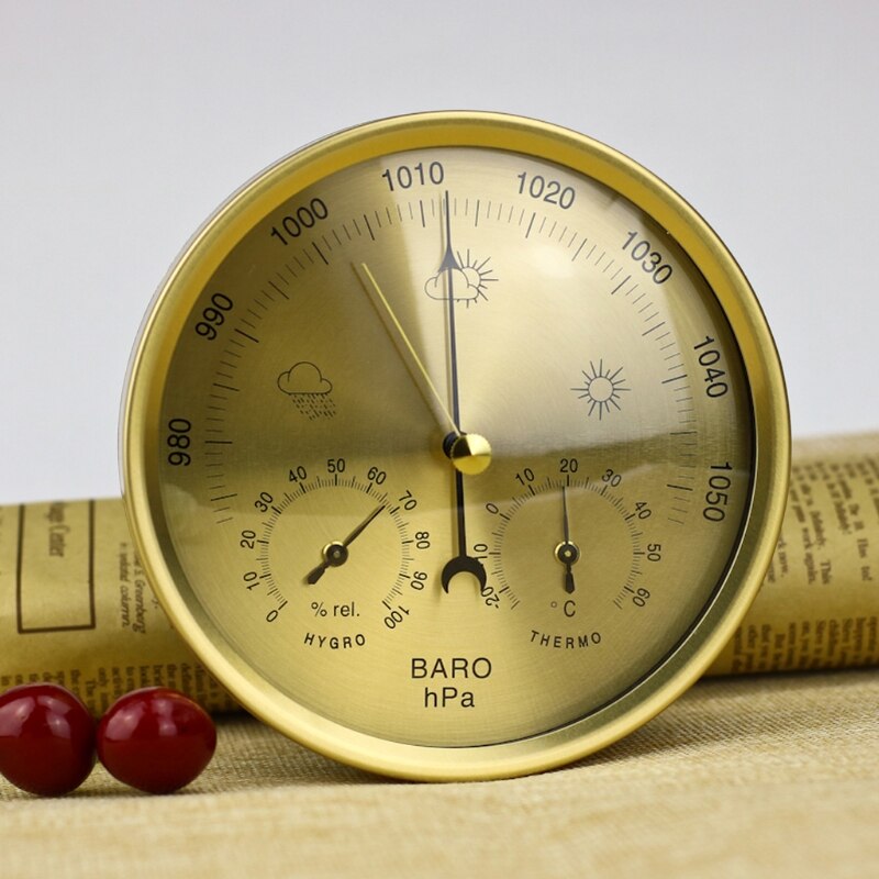 5 Inch Barometer Thermometer Hygrometer Wall mounted Household Weather Station Thermometer Hygrometer