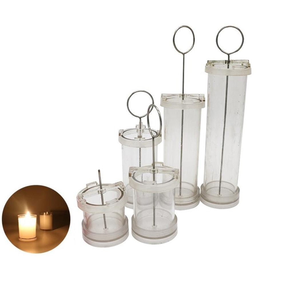 DIY Cylinder Pillar Candle Molds Craft Candle Making Mold Tool