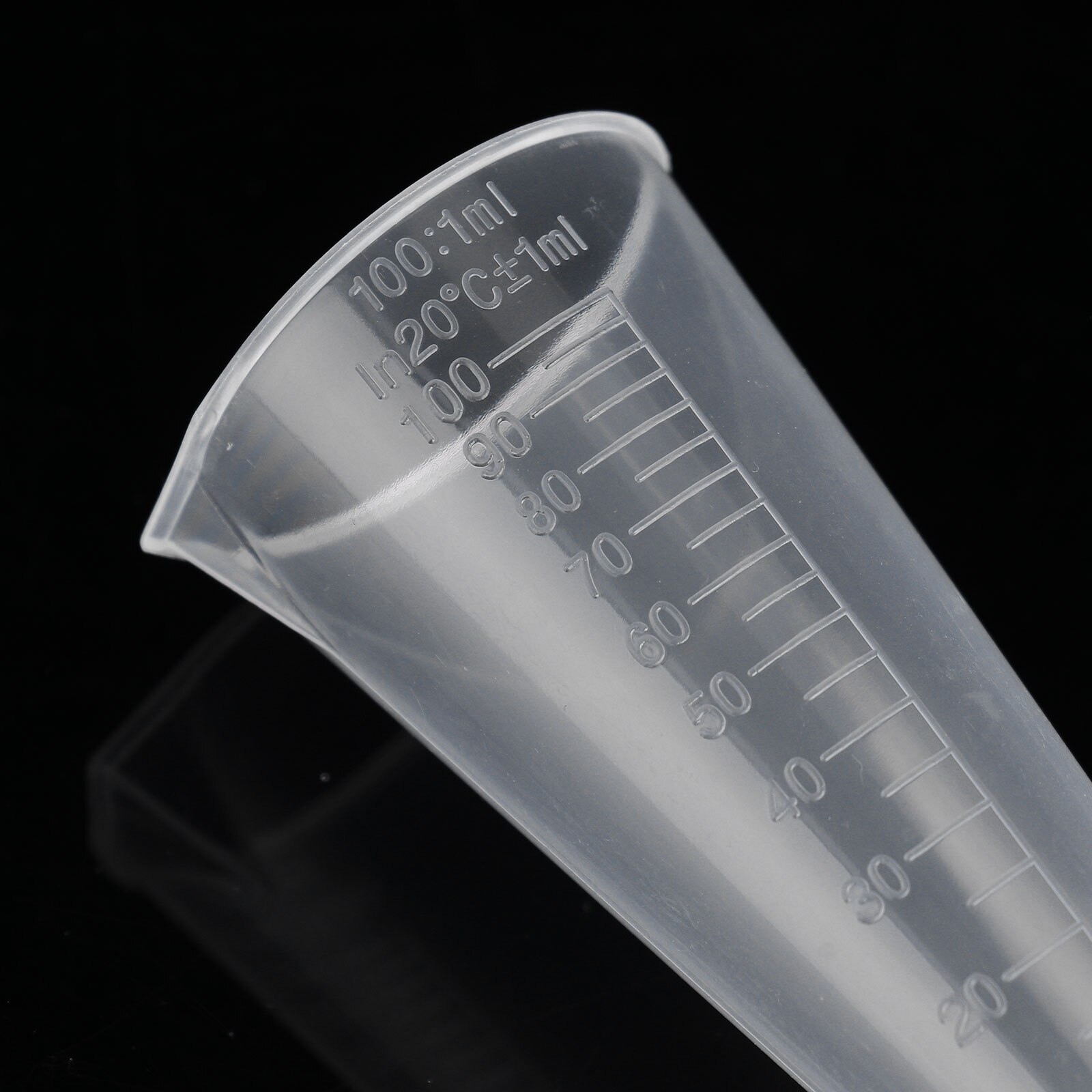 5 100ml Measuring Cups Transparent Plastic Graduated Jugs Conical Beaker Measuring Pot Tube with Pour Spout Kitchen Baking Tools