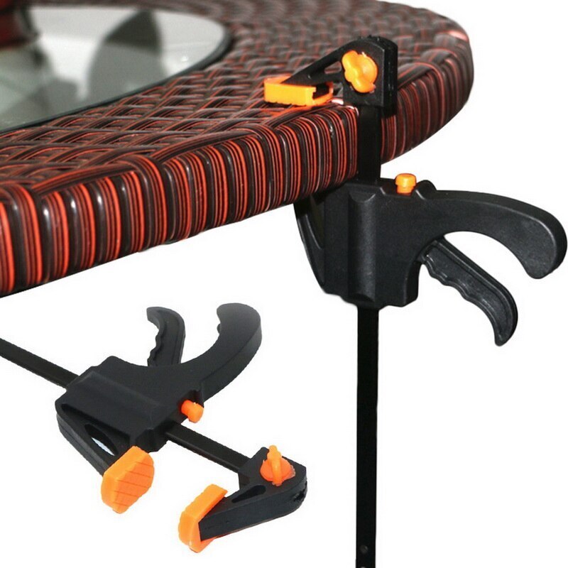 4/6/8/10/12/18 inch,1/2pcs Woodworking Bar F Clamp Clip Hard Grip Quick Ratchet Release DIY Carpentry Hand Vise Tool