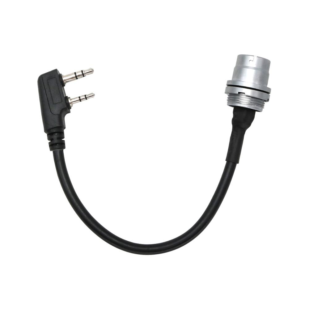 Harris tonto caso/PRC 152/PRC 148 walkie talkie 6 pin macho que Kenwood adaptador U-283/U walkie talkie DIY conector