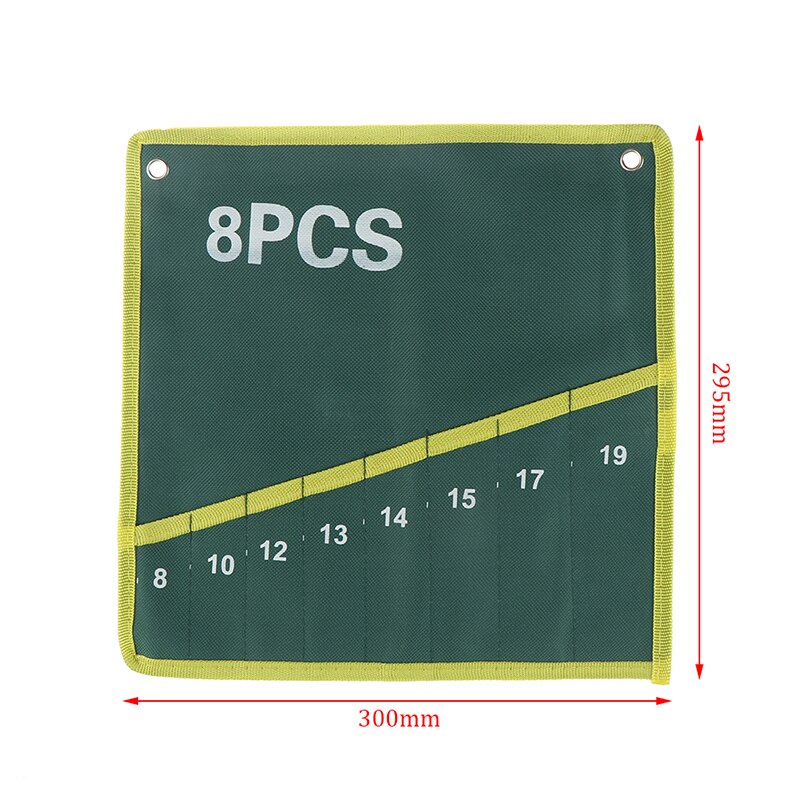 6/8/12/25 Pocket Grids Canvas Roll Spanner Tang Wrench Tool Opbergtas: A2