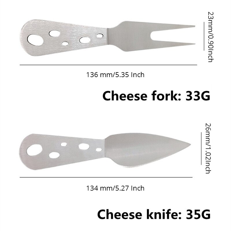 Cheese Board Set Acacia Cheese Block Stainless steel Butter Knife Cheese Cutter Slicer Tools Kitchenware Kitchen Bar Home 1-3pcs