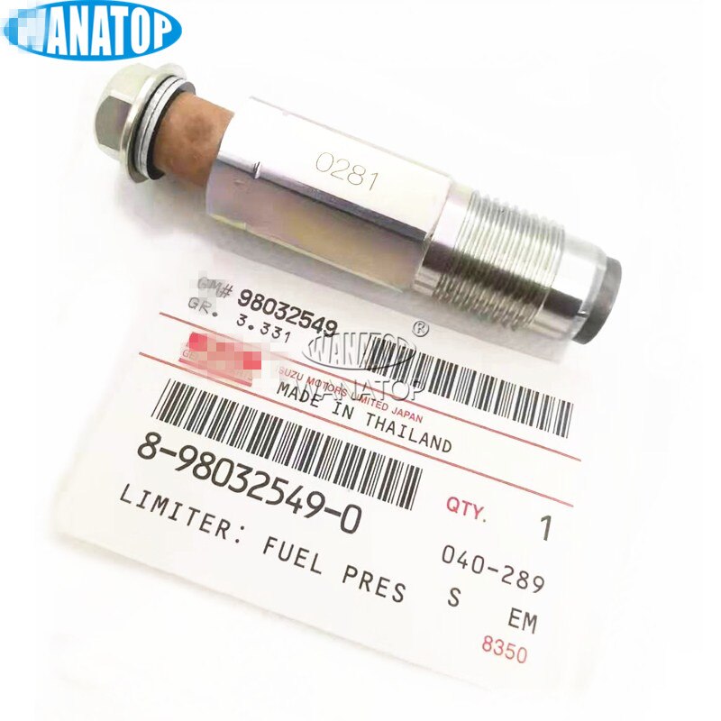 Nueva válvula de alivio de presión de combustible 8-98032549-0 98032549 095420-0281 para coche Isuzu GM