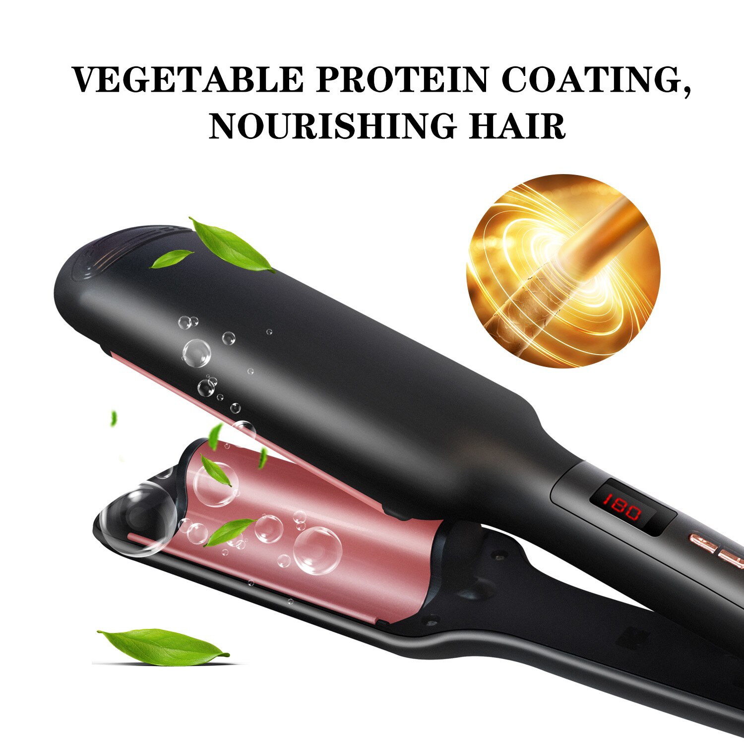 Ceramic Hair Waver Hair Curler 3 Barrels Big Wave Curling Iron Ceramic Fluffy Deep Wave Corrugation Beach Waver Curler