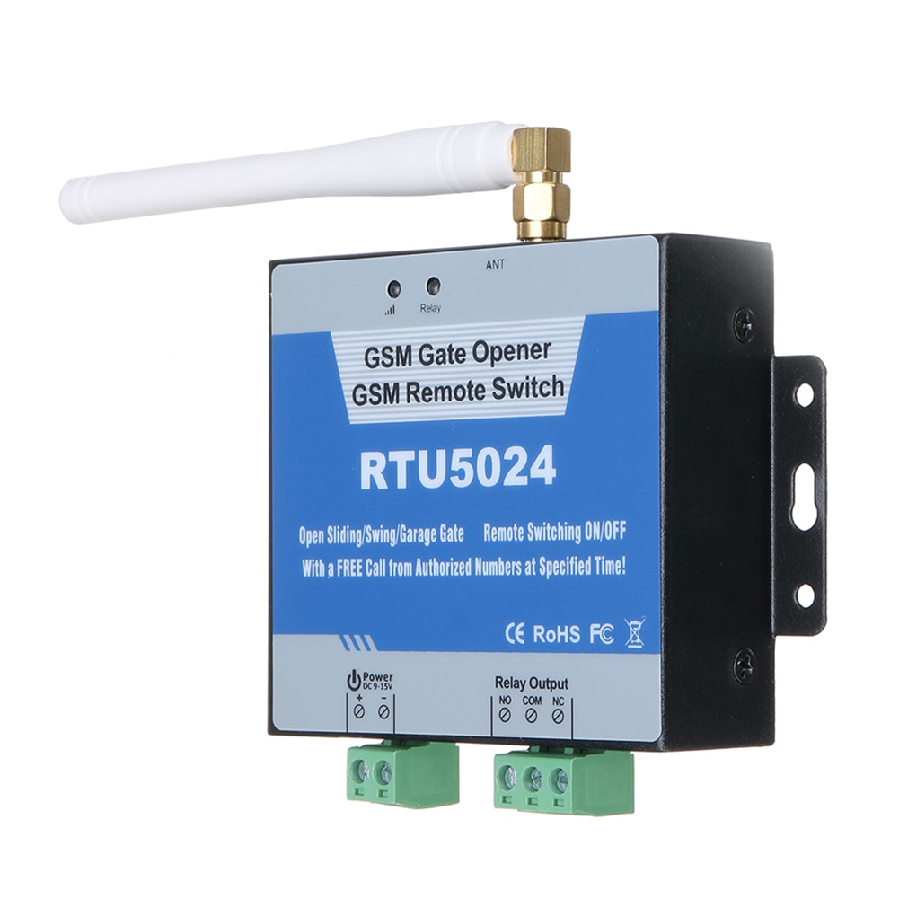 850/900/1800/1900MHz RTU5024 GSM Gate Opener Relay Wireless Remote Control Door Access Switch Free Call