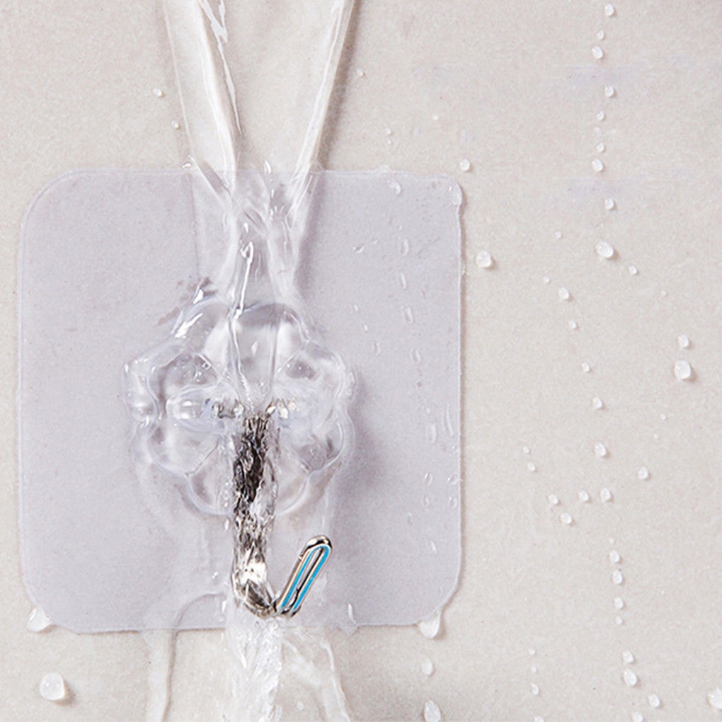 2 uds. Colgadores con forma de gancho ventosa extraíble para baño, cocina y pared