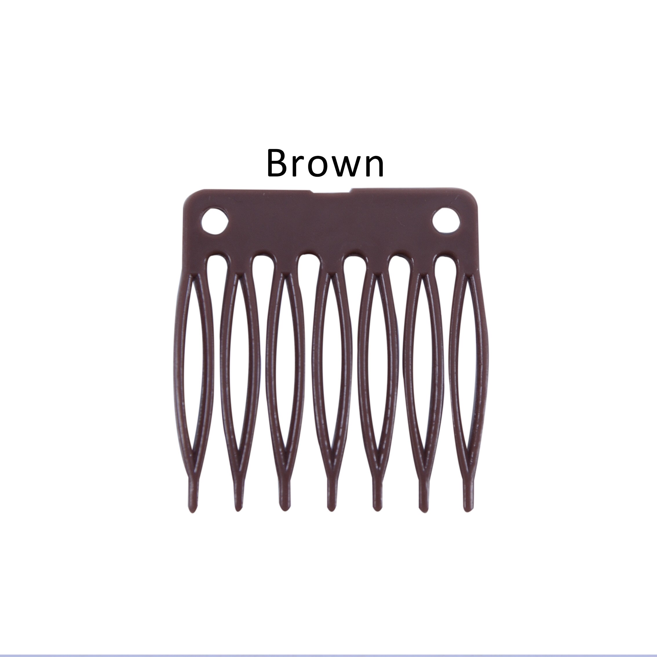 50 unids/lote, accesorios para peluca, peines y Clips de plástico para peluca, peines de Color negro para hacer peluca, productos Vogue Queen