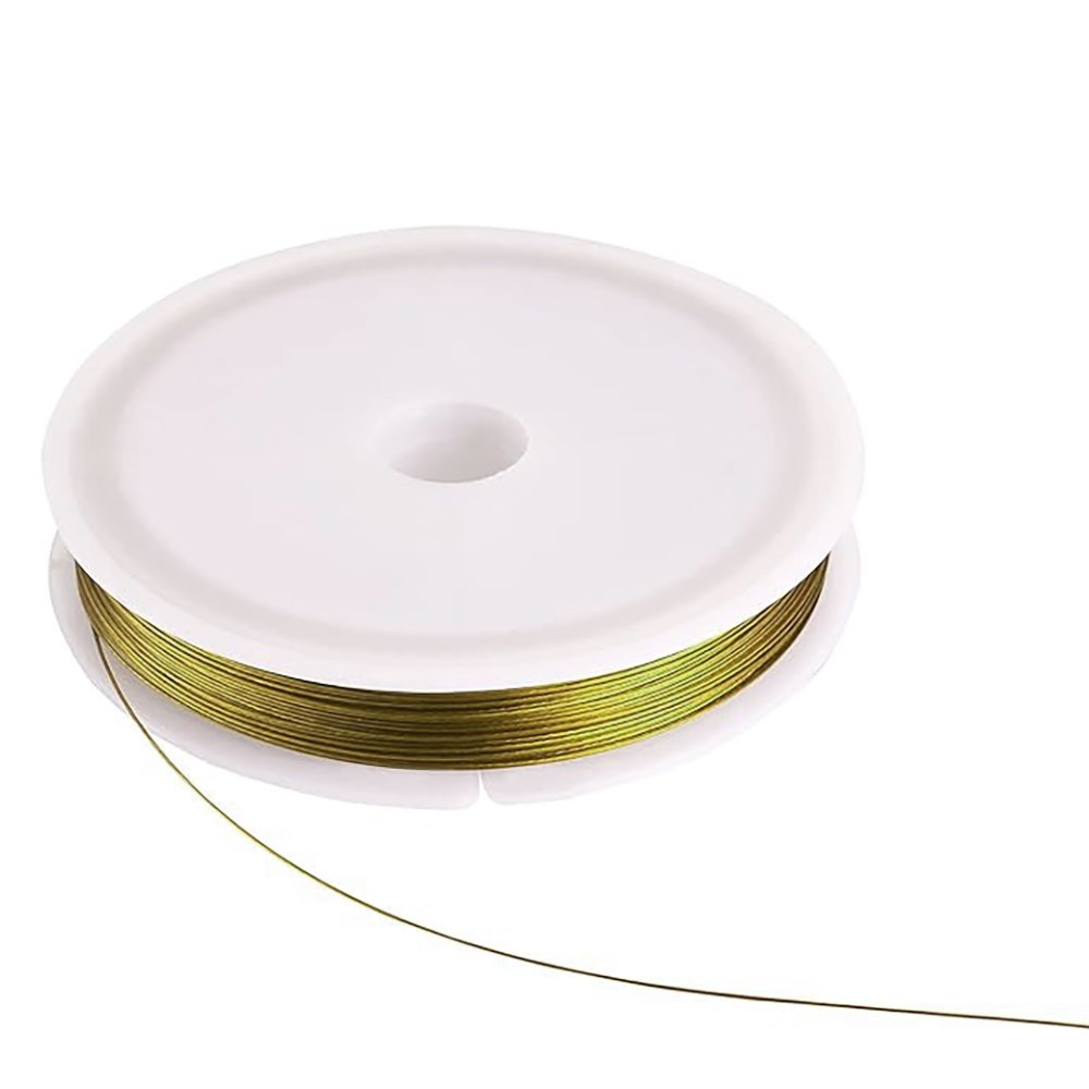 1 Roll 0.3-0.7mm Bead Stringing Wire,Anti-bite Wear Resistant Strong Line Stainless Steel Beading Wire for DIY Jewelry Making: 10mm / Navy