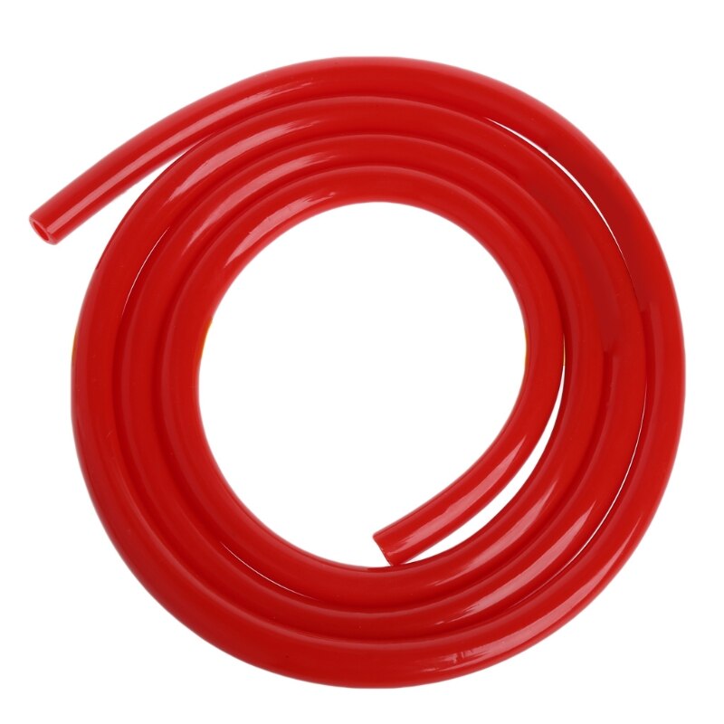 1m motorsykkel sykkel drivstoff gassolje slange bensin rør 5mm i /d 8mm o/d  e7ca: Rød