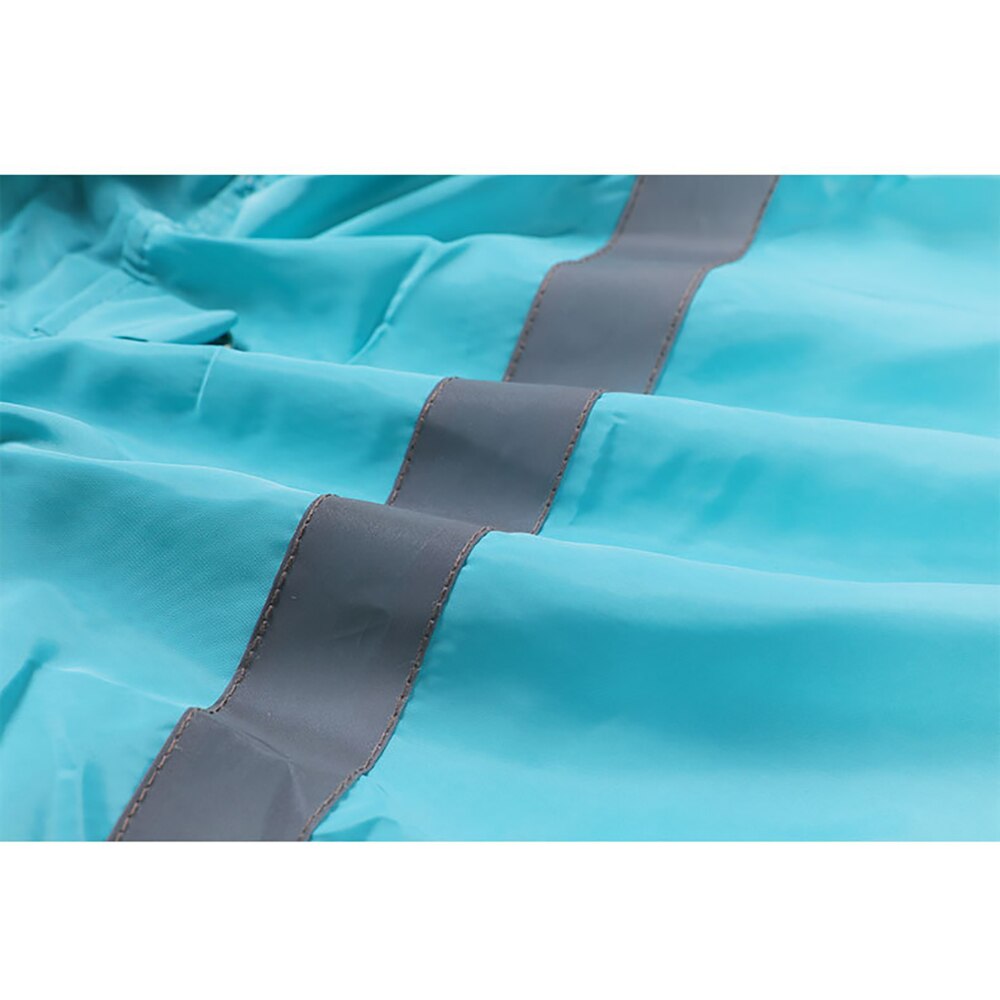 Blue Small Dogs Outdoor Raincoat Poncho Pet Dog Water-Proof Clothes with Hood Lightweight Rain Windproof Jacket Pet Supplies