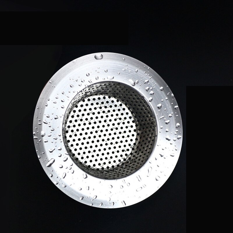 11cm 9cm køkkenvask filter rustfrit stål drænhul filter badeværelse anti-blokerende værktøjer køkkenvask sil filter: Groft hul / 11cm