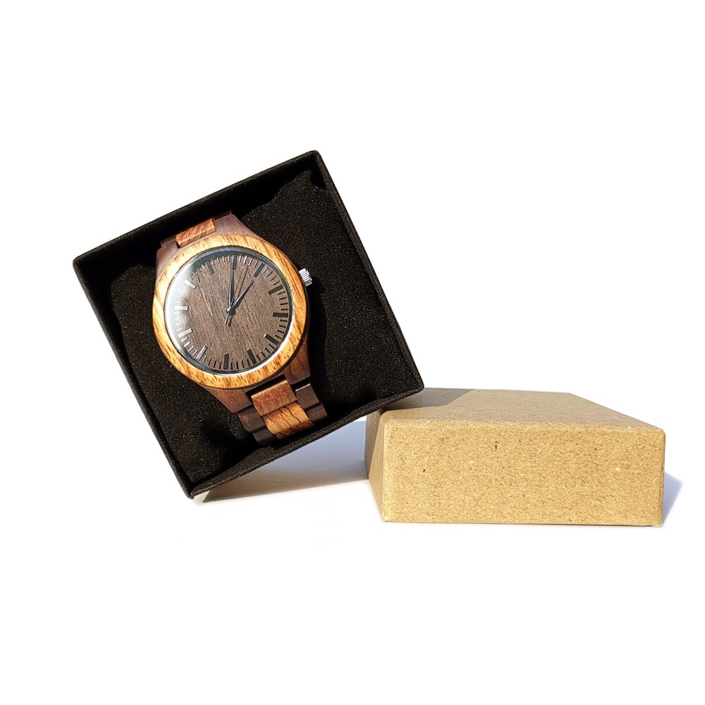 Aan mijn zoon - je bent in staat om alles te bereiken als je je er maar op richt houten gegraveerd horloge gegraveerd heren sandelhout horloge