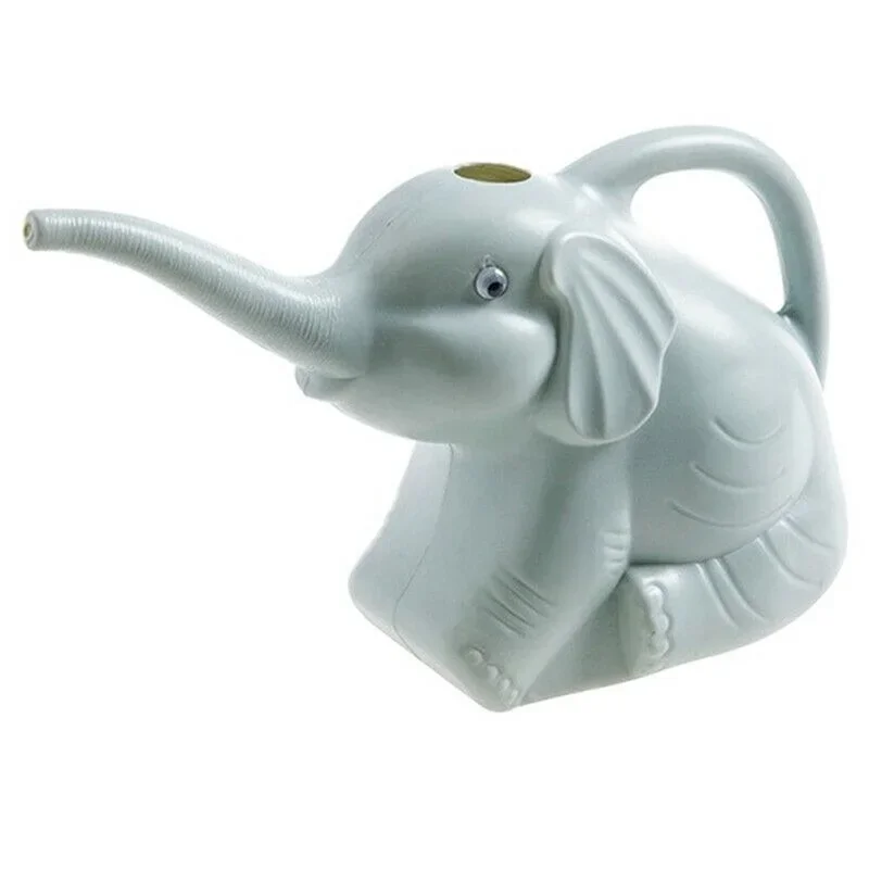 Cute Plastic Elephant Shape Watering Pot Can Plant Outdoor Irrigation Home Accessories Gardening Tools Equipment Garden Supplies: Blue