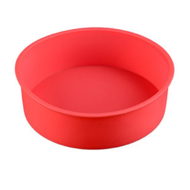 Ronde siliconen cakevorm bakvorm bakvorm bakvorm gereedschap voor keukengereedschap bakvorm maker 17*6cm willekeurige kleuren