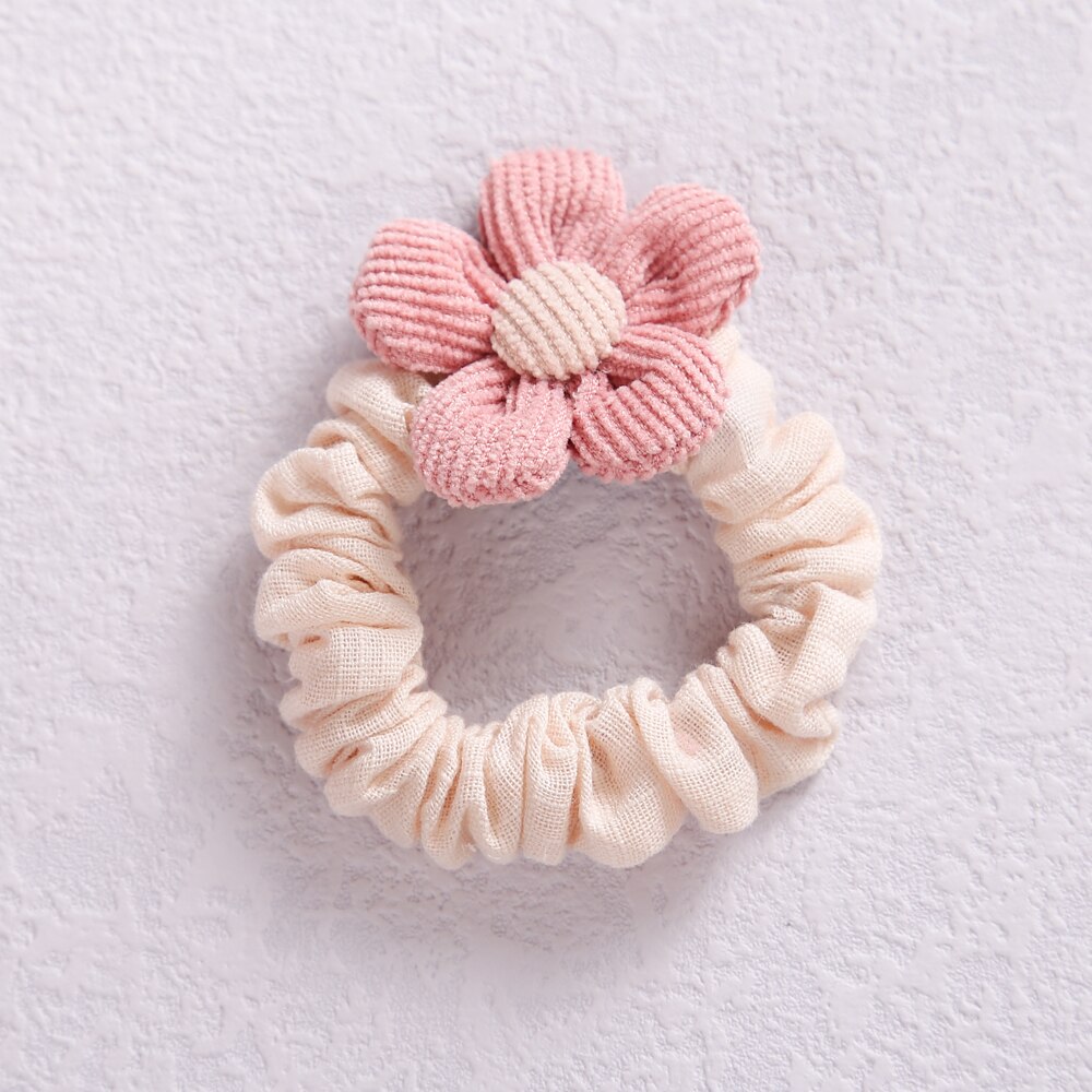 Baby Hair Rubber Bands Flower Girls Ponytail Holder Elastic For Children Scrunchie Infant Hair Accessories Korean Style: 2