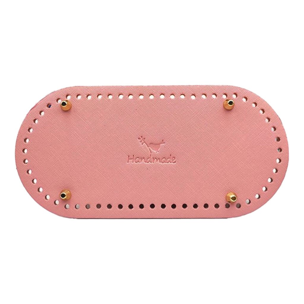 Leve tricô crochê saco de couro do plutônio parte inferior shaper almofada mão-tecido saco almofada para o corpo transversal que faz feminino meninas acessório: Rosa