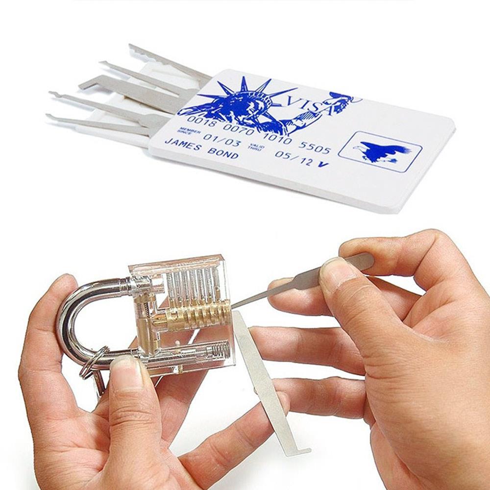 con Keychain Di Emergenza Casa chiave estrattore Strumento Ascensore Maniglia Chiave Pratico Durevole Porta Apri della Serratura di Apertura Strumenti