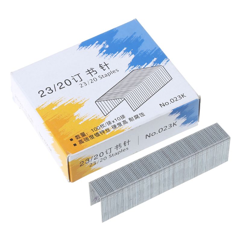 1000Pcs/Box Heavy Duty 23/8 Metal Staples For Stapler Office School Supplies Stationery M17F
