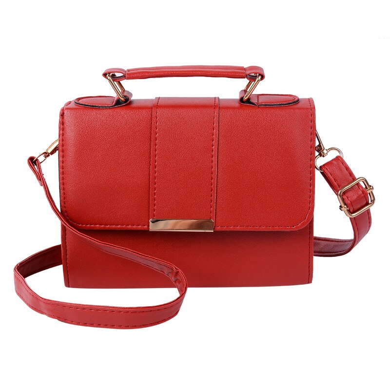 Nibesser Zomer Mode Vrouwen Tas Lederen Handtassen Pu Schoudertas Kleine Flap Crossbody Tassen Voor Vrouwen Messenger Sac Femme: red