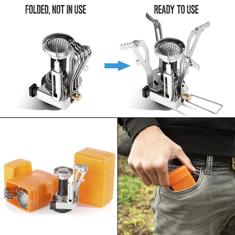 Camping køkkengrej kit udendørs aluminium kogesæt vand kedel pande gryde udendørs rejse vandreture picnic service udstyr