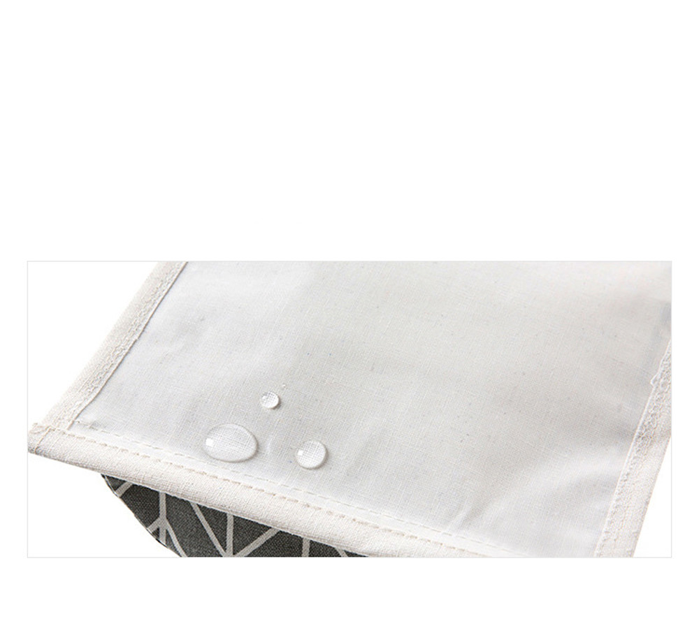 Classic Cotton Linen Hanging Storage Bag 3 Pockets Wall Mounted Wardrobe Hang Bag Wall Pouch Cosmetic Toys Organizer#P30