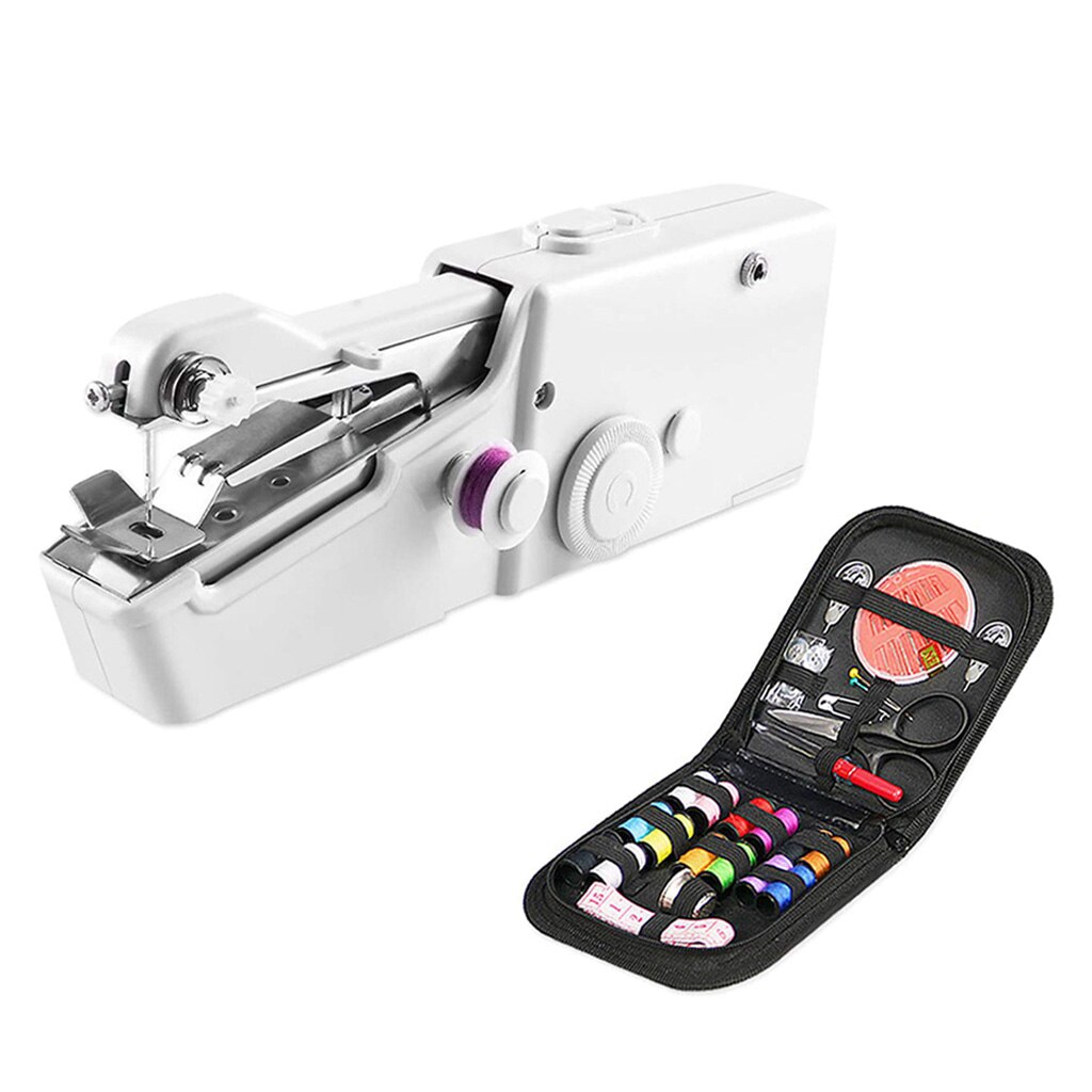 Portable Cordless Mini Sewing Machine Kit Quick Repair Battery Operated
