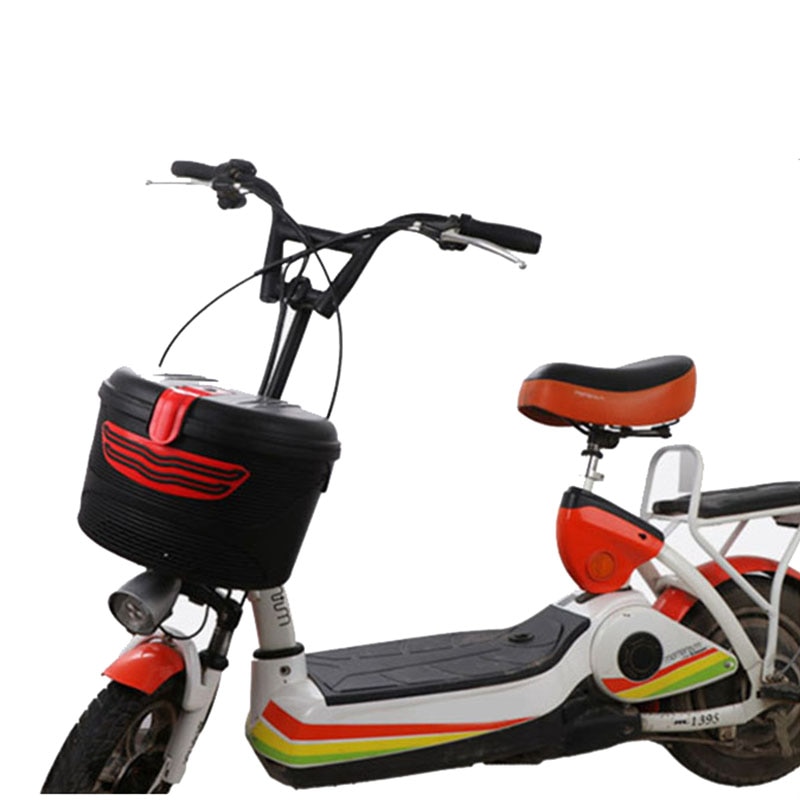 Electric Scooter Storage Front Rear Carrying Basket with Lock for Foldable Electric E-Bike Scooter Xiaomi M365