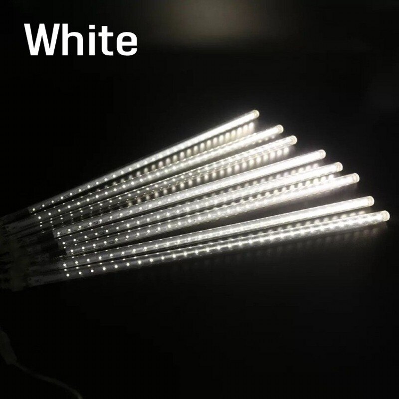 30cm 50cm vanntette meteordusj regn 8- rørs ledet lysstreng til utendørs juledekorasjon tre eu/oss plugg