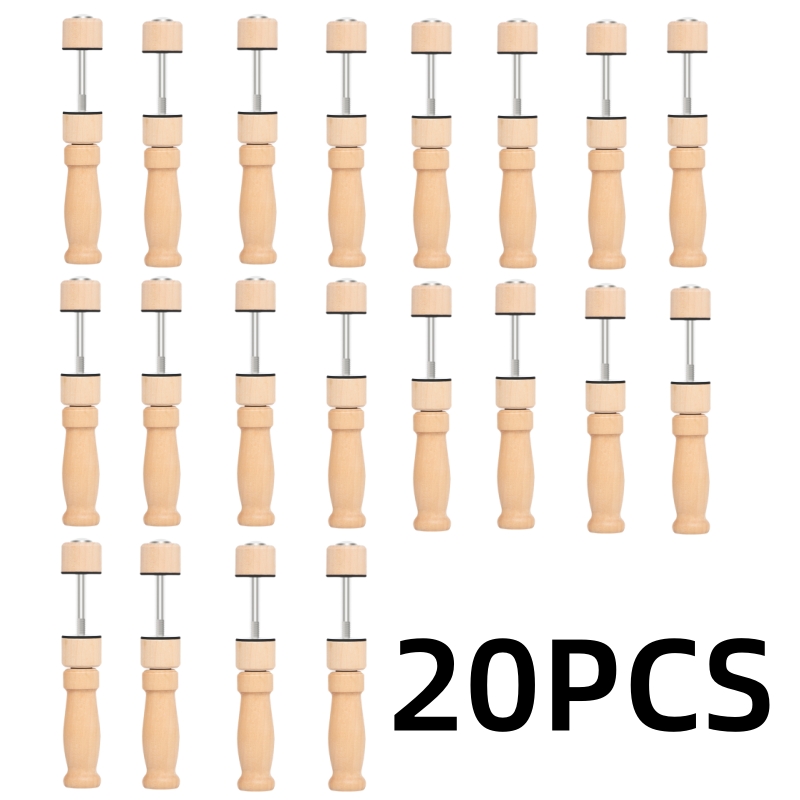 20pcs violin clamp violin Wooden splint Body Assembly Clip Cello simple root Clamps Bass simple root Violin making Repair Tool: Light Grey