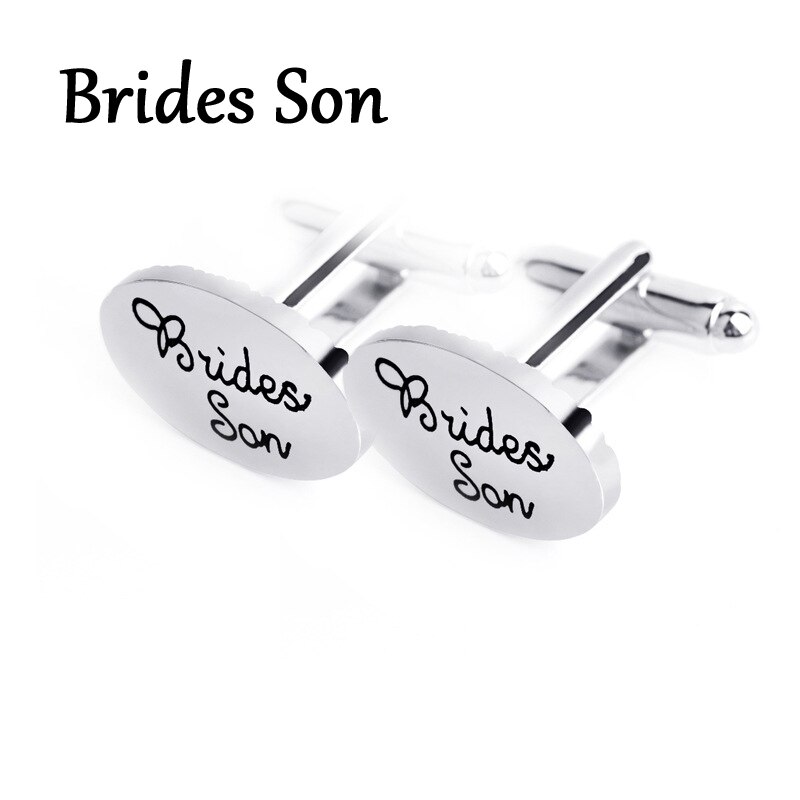 Boutons de manchettes pour hommes, bijoux de mariage ovales, 13 styles, marié/meilleur homme/meilleur ami chemise française, liens pour mariage,: Brides Son