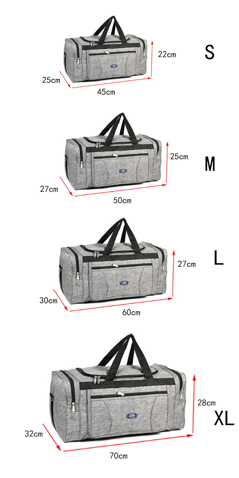 Plus Größe Große Kapazität Business Reise Oxford Tuch Wasserdichte Hand Gepäck Big Tasche Männlich Klapp Wochenende Duffle Reisetasche