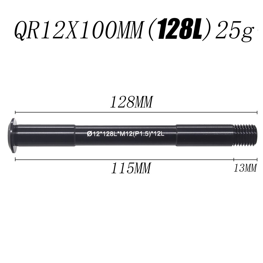 Straße Rabatt gabel QR12x 100 Vorne Hinten Steckachse Hebel Zubehör für 12x 100mm Steckachse: QR12x100mm 128L