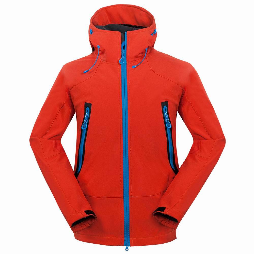 Soft shell jakke herre camping & vandrejakke vindtæt vandtæt bjergbestigning tøj udendørs fleece liner termisk frakke