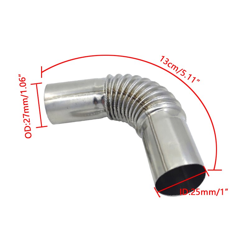 For Webasto Diesel Heater 24mm Elbow Pipe Air Diesel Parking Heater Exhaust Pipe Connector w/Clamps For Webasto Diesel Heater