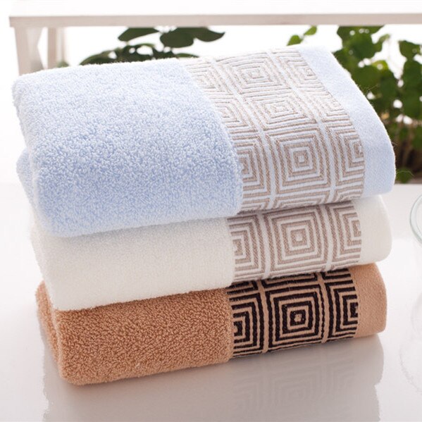 Toalla de algodón suave de tejido Jacquard de 33x74cm para la limpieza del hogar, Toalla de baño de playa para el cabello, productos multifunción para adultos