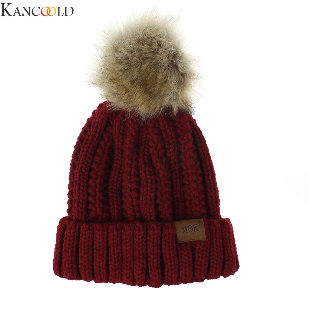 KANCOOLD Neue Frauen Mädchen warm Halten Winter Beiläufige Gestrickte Hütte Wolle Säumen Hütte Ski Hütte Männer Und Frauen lässig outwear