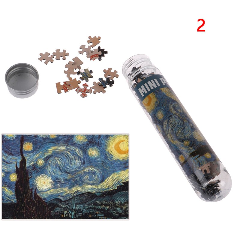 10 Soorten 150Pcs Mini Reageerbuis Puzzel Landschap Oude Meester Ruimte Sterren Olieverf Jigsaw Educatief Speelgoed Voor Volwassenen kids