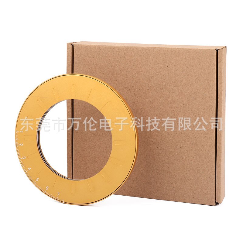 Adjustable Size Geometric Circle Drawing Tool Stainless Steel Flexible Rotatable Round Circle Template Measurement Ruler Tool