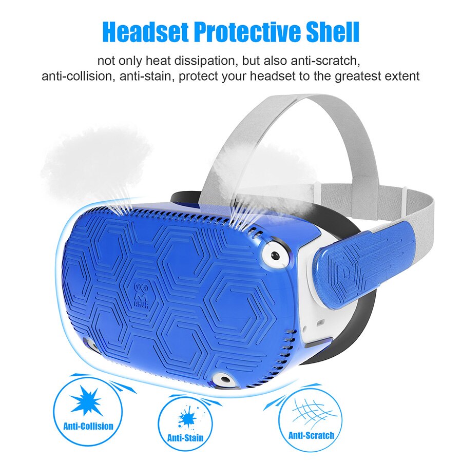 Couvercle de lentille de Protection pour casque VR, coque de Protection latérale gauche et droite pour Oculus Quest 2, accessoires de casque