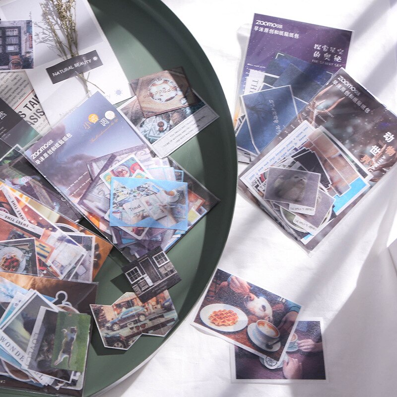 Mohammed travel series en papieren stickerpakket handboek dagboek dagboek decoratieve sticker papier scrapbooking doe-het-zelf knutselen briefpapier