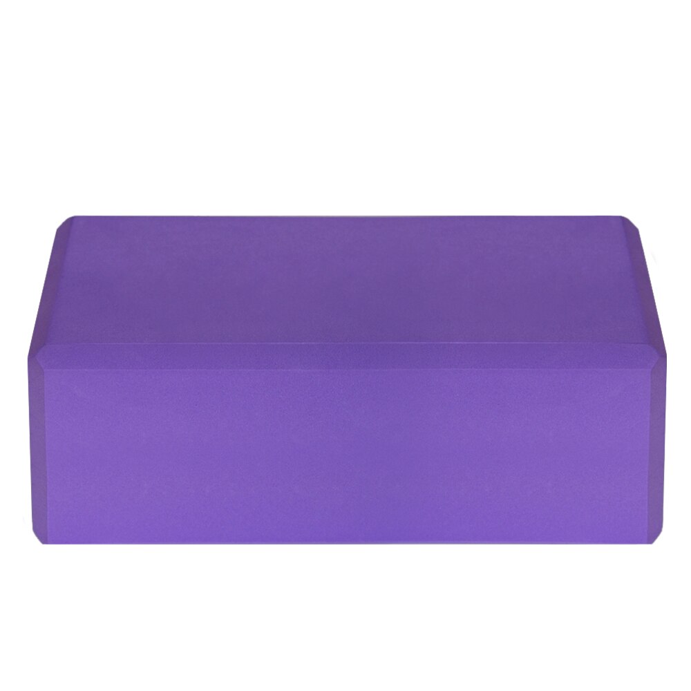 1PC/2PCS EVA Yoga Blocks Non-slip Training Exercise Bolster Cushion Stretching Body Shaping Yoga Blocks For Home Gym Fitness: 1PC Purple