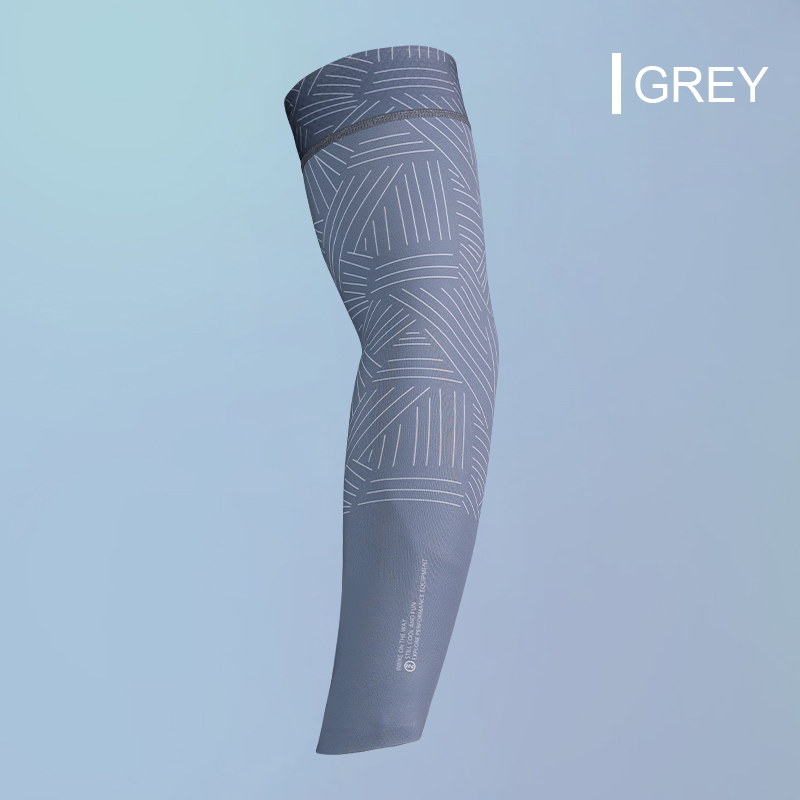 INBIKE Manicotti da ciclismo per braccio Uomo Manicotti di protezione UV per bicicletta Copri braccio per protezione solare Copri braccio in seta di ghiaccio Accessori per biciclette: XL / Grigio