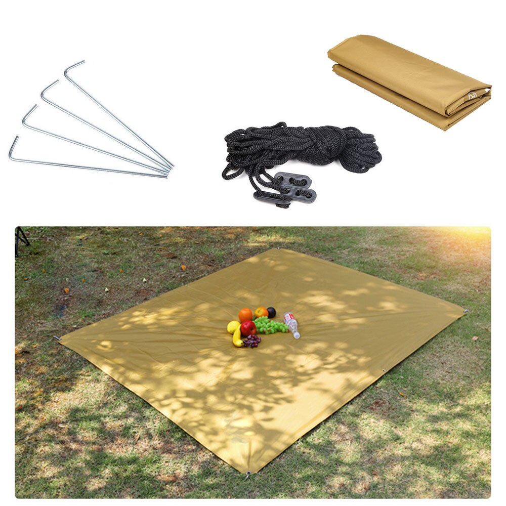 Shade Canopy Gazebo Shade Screen Portable Awning Square Outdoors Camp Camping Cloth